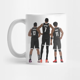 Kevin Durant/Kyrie Irving/James Harden Brooklyn Nets Mug